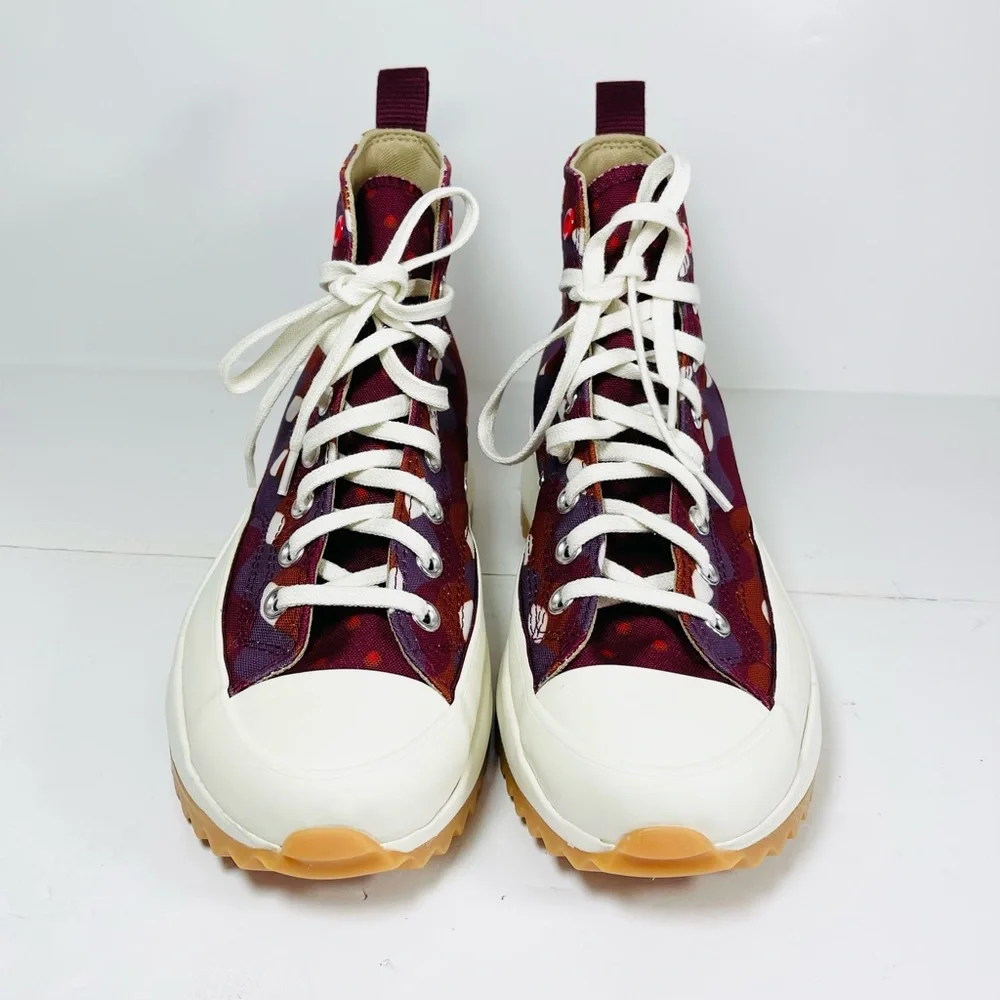 Converse Run Star Hike Hi Women’s Platform Sneakers Size 9.5 Dark‎ Beetroot
